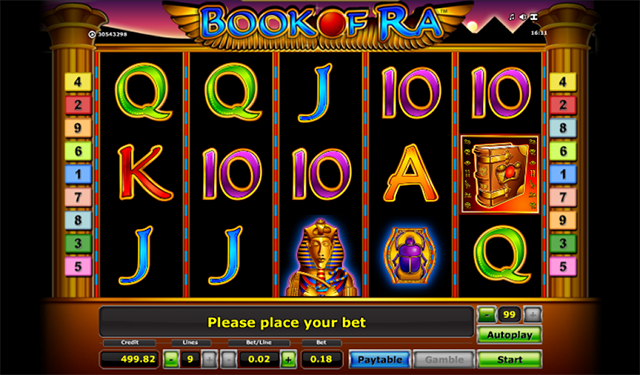 Book of Ra Slot Game Novomatic