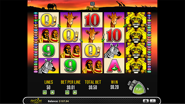 50 Lions Slot Machine Aristocrat