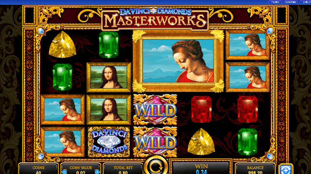 Da Vinci Diamonds Masterworks Slot