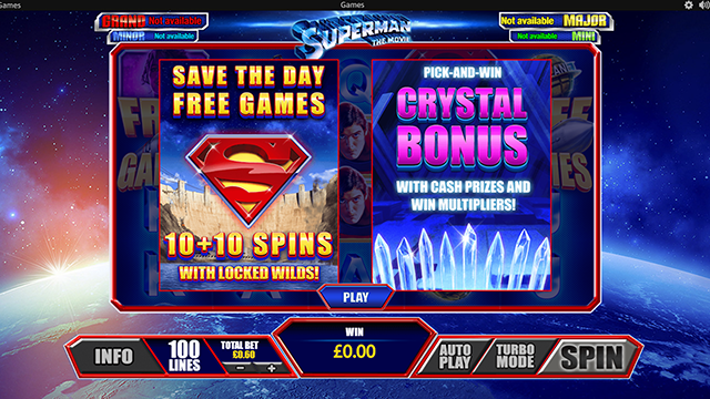 Superman the Movie Bonus Game