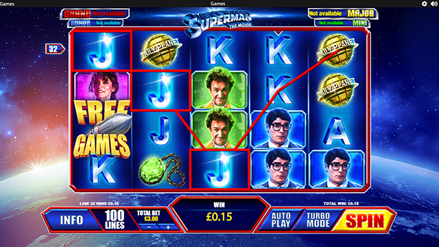 Superman the Movie slot