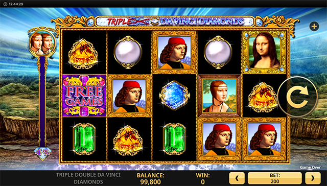 Triple Double Da Vinci Diamonds Slot Game High 5 Games